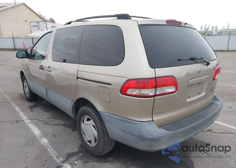 2002 Toyota Sienna Le z USA, uszkodzony, nr VIN 4T3ZF13C92U466851
